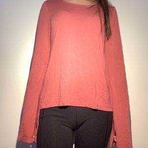 Pink Open Sleeve Nordstrom Blouse